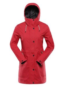 Alpine Pro Parka "Perfeta" w kolorze czerwonym rozmiar: S. Czerwone płaszcze Alpine Pro, s, bez wzorów, bez kaptura. Za 364,56 zł.
