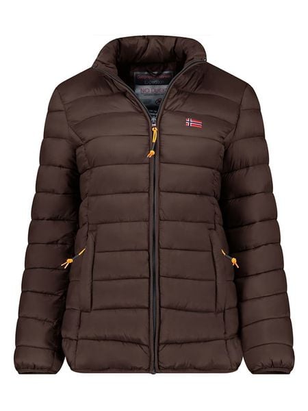 Geographical Norway Kurtka pikowana "Atikolor" w kolorze brązowym rozmiar: L. Brązowe kurtki Geographical Norway, l, bez wzorów, bez kaptura. Za 135,17 zł.