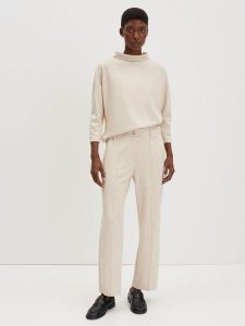 Someday Spodnie "Cisilia" w kolorze kremowym rozmiar: 40. Brązowe spodnie z wysokim stanem someday., bez wzorów, z materiału, z podwyższonym stanem. Za 165,99 zł.