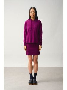 AUTHENTIC CASHMERE Kaszmirowy sweter "Dorte" w kolorze fioletowym rozmiar: M. Różowe swetry oversize AUTHENTIC CASHMERE, m, bez wzorów, z kaszmiru, bez ramiączek. Za 427,07 zł.