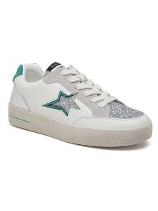 Sixth Sens Sneakersy w kolorze srebrno-białym rozmiar: 37. Białe trampki Sixth Sens, bez wzorów, bez zapięcia. Za 153,71 zł.