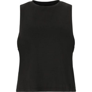 Damski tank top Athlecia Pacy V2. Czarne topy Athlecia, bez wzorów, sportowe, bez kołnierzyka, bez ramiączek. Za 105,00 zł.