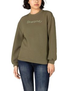 Timezone Bluza w kolorze khaki rozmiar: S. Brązowe bluzy Timezone, s, bez wzorów, bez kaptura. Za 74,63 zł.