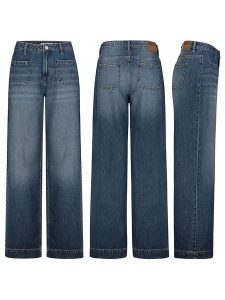 Sublevel Dżinsy - Comfort fit - w kolorze niebieskim rozmiar: L. Niebieskie jeansy Sublevel, z aplikacjami, z bawełny, z podwyższonym stanem. Za 162,87 zł.