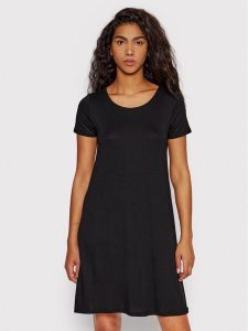 ONLY Sukienka letnia Bera 15131237 Czarny Regular Fit. Czarne kombinezony ONLY, na lato, xl, bez wzorów, z wiskozy, bez kołnierzyka, bez ramiączek. Za 69,99 zł.
