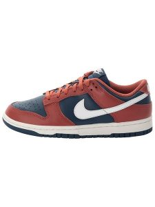Nike Skórzane sneakersy "Dunk Low" w kolorze czerwono-granatowym rozmiar: 38. Czerwone trampki Nike, bez wzorów, bez zapięcia. Za 412,88 zł.