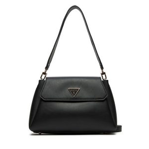Torebka Guess. Czarne listonoszki Guess, z aplikacjami, bez dodatków. Za 379,99 zł.