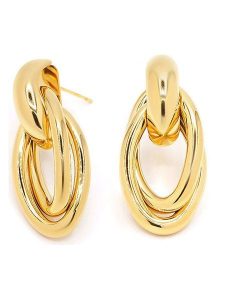 MOODE Kolczyki-wkrętki "Coralie" rozmiar: onesize. Żółte kolczyki MOODE, ze stali. Za 39,99 zł.