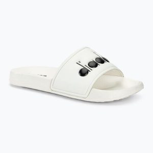 Klapki Diadora Praia. Białe klapki Diadora, bez wzorów, bez obcasa. Za 79,99 zł.