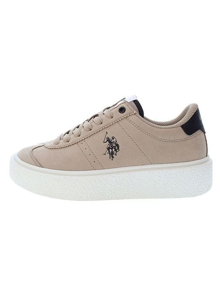 U.S. Polo Assn. Sneakersy w kolorze beżowym rozmiar: 38. Brązowe trampki U.S. Polo Assn., bez wzorów, bez zapięcia. Za 231,68 zł.