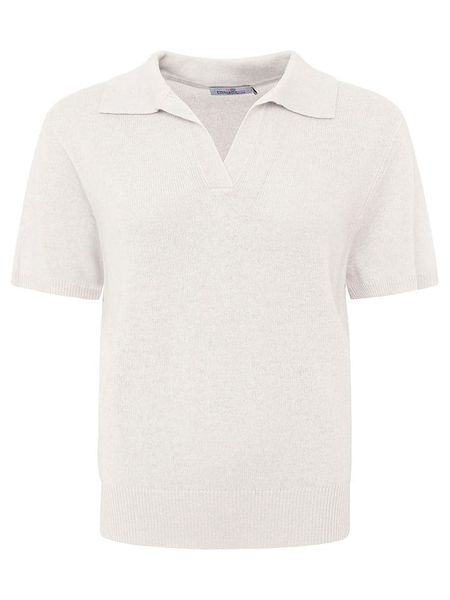 Zwillingsherz Koszulka polo w kolorze beżowym rozmiar: S. Brązowe bluzki Zwillingsherz, s, bez wzorów, z kaszmiru, bez kołnierzyka, bez ramiączek. Za 366,35 zł.