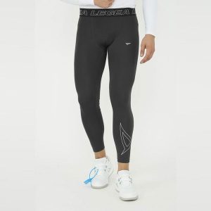 Termiczne legginsy treningowe IRONBOY LEG. Czarne legginsy LEGEA, bez wzorów. W wyprzedaży za 88,00 zł.