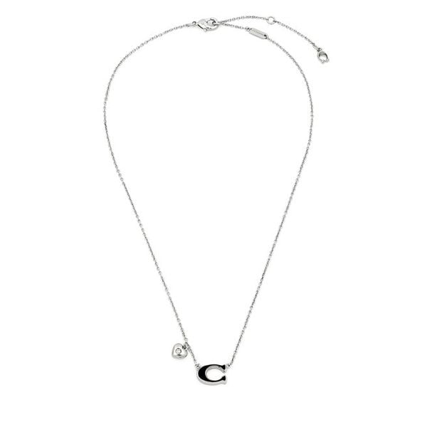 Naszyjnik Coach. Szare naszyjniki Coach, srebrne. Za 399,99 zł.