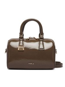 Furla Torebka Olivia Mini WE00933 BX4758 4903S Brązowy jasny. Brązowe kuferki Furla, bez wzorów, z lakierowanej skóry, lakierowane, bez dodatków. Za 1 299,00 zł.