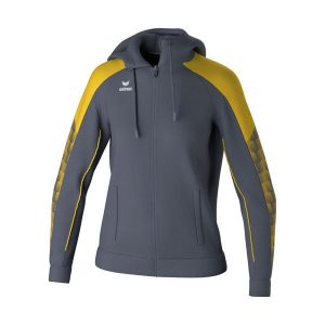 Damska bluza dresowa z kapturem Erima Evo Star. Szare bluzy Erima, bez wzorów, z dresówki, z kapturem. Za 242,50 zł.