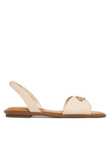 Aldo Sandały Calelian 14298258 Kremowy. Białe sandały ALDO, bez wzorów, ze skóry, bez obcasa, na płaskiej podeszwie, bez zapięcia. Za 229,99 zł.