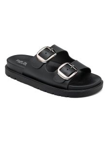 Sixth Sens Klapki w kolorze czarnym rozmiar: 40. Czarne klapki Sixth Sens, bez wzorów, z otwartym noskiem, bez obcasa. Za 100,99 zł.