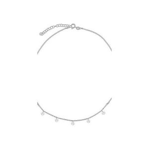 Srebrny naszyjnik choker z cyrkoniami. Naszyjniki marki Atdiament. Za 109,00 zł.