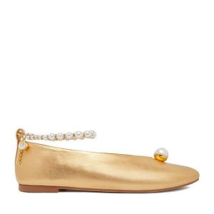 Baleriny GINO ROSSI. Żółte balerinki Gino Rossi, bez wzorów, bez obcasa, bez zapięcia. Za 349,99 zł.