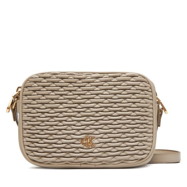 Torebka Calvin Klein. Brązowe listonoszki Calvin Klein, bez wzorów, bez dodatków. Za 259,99 zł.