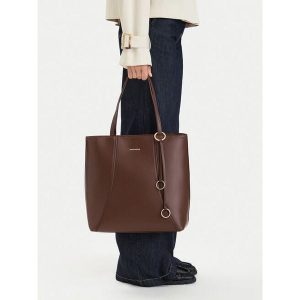 Torebka GINO ROSSI. Brązowe shopper bag Gino Rossi, bez wzorów, bez dodatków. Za 229,99 zł.