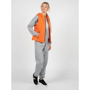 Bezrękawnik fitness damski Ascythia. Brązowe kamizelki Geox, m, bez wzorów, z poliesteru, bez kołnierzyka, bez ramiączek, bez kaptura. Za 292,00 zł.