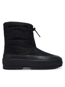 Calvin Klein Śniegowce Vulc Flatform Snowboot Nyl Aop HW0HW03437 Czarny. Czarne buty zimowe Calvin Klein, bez obcasa, bez zapięcia. Za 489,99 zł.