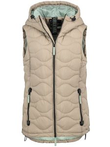 Sublevel Kamizelka pikowana w kolorze beżowym rozmiar: L. Brązowe kamizelki Sublevel, l, bez wzorów, bez kołnierzyka, bez ramiączek, bez kaptura. Za 187,96 zł.