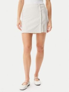 Calvin Klein Jeans Spódnica mini J20J225328 Écru Regular Fit. Spódnice Calvin Klein Jeans, xl, bez wzorów, z jeansu, mini. Za 219,99 zł.