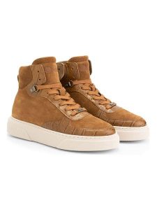 NoGRZ Skórzane sneakersy "K.Cutter" w kolorze jasnobrązowym rozmiar: 42. Brązowe trampki NoGRZ, bez wzorów, ze skóry, za kostkę, bez zapięcia. Za 139,87 zł.