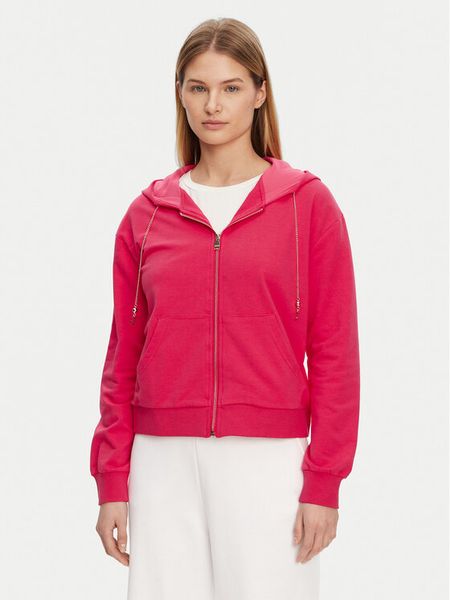 Gaudi Bluza 511BD64001 Różowy Regular Fit. Czerwone bluzy Gaudi, m, bez wzorów, z bawełny, bez kaptura. Za 259,99 zł.