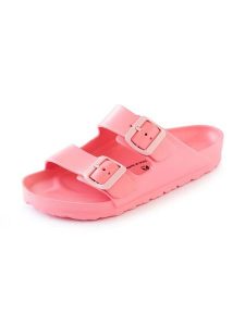 Avispas Klapki "Coachella" w kolorze jasnoróżowym rozmiar: 36. Różowe klapki Avispas, bez wzorów, z otwartym noskiem, bez obcasa. Za 73,99 zł.