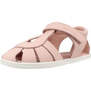 Sandały BLANDITOS INDIA BLANCO Rose. Czerwone buty trekkingowe BLANDITOS BY CRIO'S, ze skóry, bez zapięcia. Za 185,99 zł.