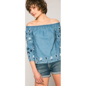 Pepe Jeans - Bluzka Hope. Bluzki marki Pepe Jeans. W wyprzedaży za 199,90 zł.