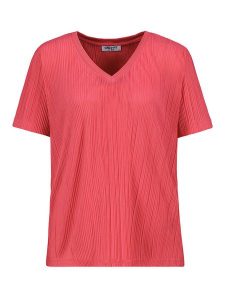 Sublevel Koszulka w kolorze koralowym rozmiar: XL. Czerwone bluzki Sublevel, xl, bez wzorów, bez kołnierzyka, bez ramiączek. Za 57,45 zł.