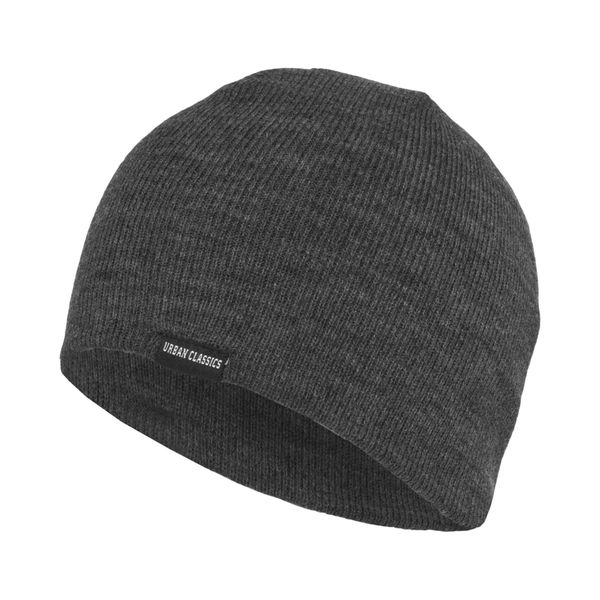 Czapka Prążkowana Basic. Brązowe czapki Urban Classics, bez wzorów, prążkowane, sportowe. Za 34,99 zł.