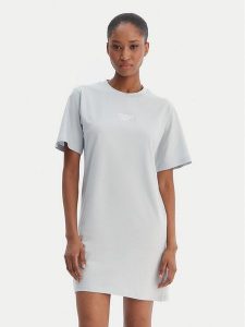 Reebok Sukienka codzienna Surya RK25502CCW Błękitny Regular Fit. Niebieskie kombinezony Reebok, xs, bez wzorów, z bawełny, bez kołnierzyka, bez ramiączek. Za 129,99 zł.