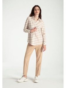 More & More Spodnie chino w kolorze beżowym rozmiar: 38. Brązowe chinosy More & More, bez wzorów. Za 140,20 zł.