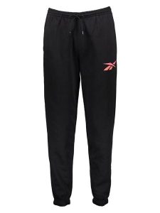 Reebok Spodnie dresowe "Vector Graphic" w kolorze czarnym rozmiar: S. Czarne spodnie dresowe Reebok, s, bez wzorów, z dresówki. Za 78,99 zł.