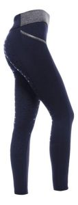 Legginsy jeździeckie damskie START BlackburnFullGrip. Niebieskie legginsy START, bez wzorów. Za 251,99 zł.
