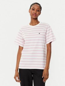Weekend Max Mara T-Shirt Satrapo 2515971031 Różowy Regular Fit. Czerwone t-shirty Weekend Max Mara, l, bez wzorów, z bawełny, bez kołnierzyka, bez ramiączek. Za 239,99 zł.