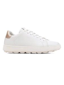Geox Sneakersy "Spherica Ecub" w kolorze białym rozmiar: 40. Białe trampki Geox, bez wzorów, z materiału, bez zapięcia. Za 325,03 zł.
