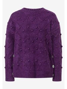 More & More Sweter w kolorze fioletowym rozmiar: 42. Różowe swetry oversize More & More, s, bez wzorów, z materiału, bez ramiączek. Za 127,35 zł.