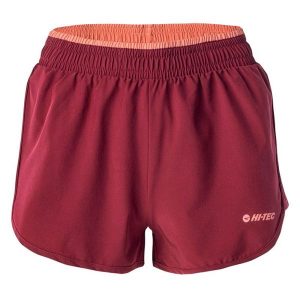 Szorty damskie treningowe Hi-Tec Lady Laria - czerwone, Rozmiar XL. Czerwone szorty Hi-tec, bez wzorów, z elastanu. W wyprzedaży za 49,99 zł.