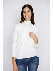 William de Faye 2-częściowy zestaw w kolorze białym rozmiar: 44. Białe golfy William de Faye, bez wzorów, z kaszmiru. Za 191,88 zł.