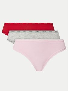 Guess Komplet 3 par stringów O4GG13 K6YW1 Kolorowy. Komplety bielizny Guess, z aplikacjami, z bawełny. Za 89,99 zł.