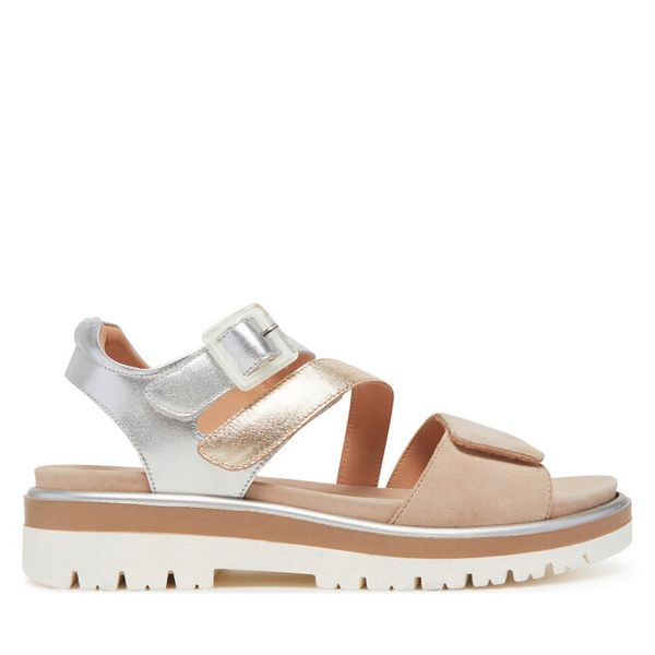 Sandały Ara. Brązowe sandały Ara, bez wzorów, bez obcasa, na płaskiej podeszwie, bez zapięcia. Za 399,99 zł.