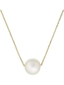 L instant d Or Złoty naszyjnik "Single pearl" z zawieszką - dł. 43 cm rozmiar: onesize. Białe naszyjniki L instant d Or, z perłą, złote. Za 741,95 zł.