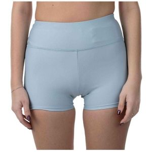 Spodenki do biegania damskie Mizuno Impulse Core. Niebieskie szorty Mizuno, bez wzorów, sportowe. Za 79,99 zł.