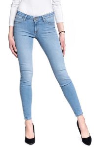 SPODNIE DAMSKIE LEE SCARLETT SKINNY LIGHT FLORIN L526MOHR 112111767. Rurki Lee, z jeansu. Za 199,99 zł.